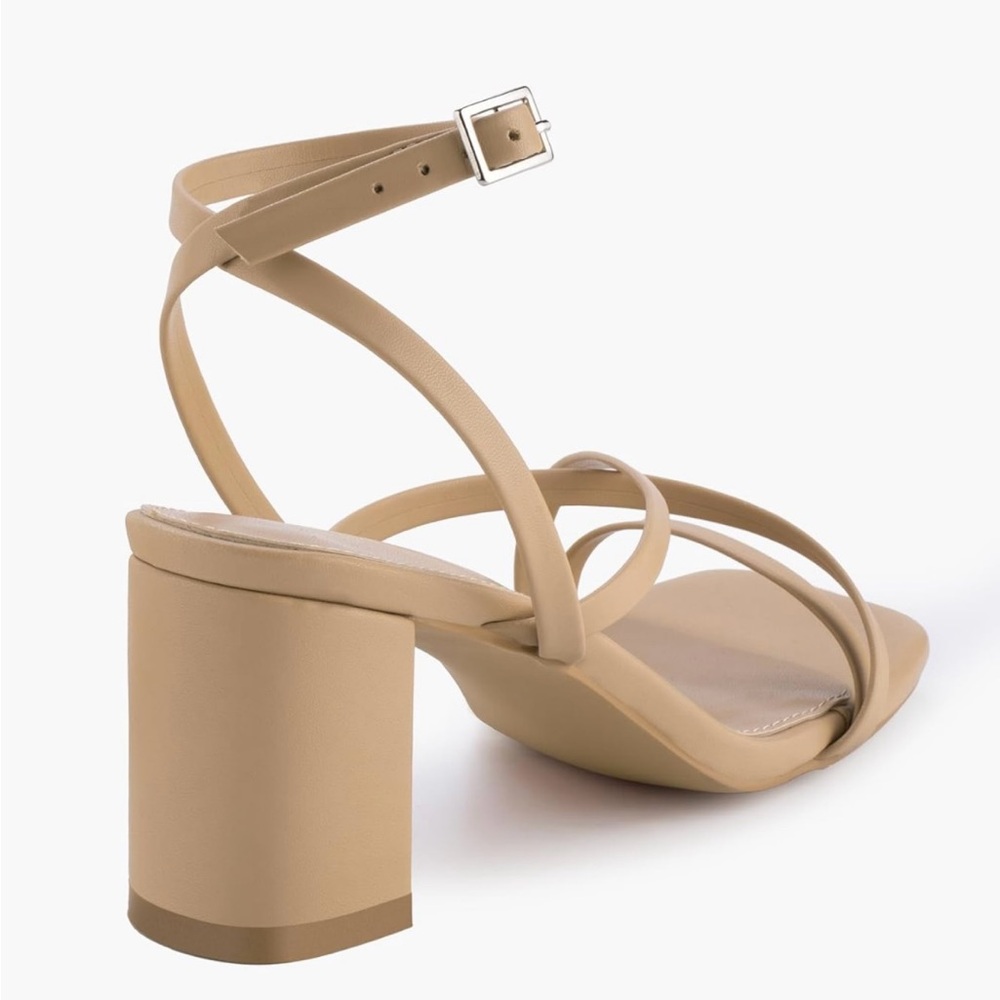 Shoe’N Tale Strappy Block Heel (square toe, ankle strap)
